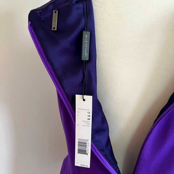 NWT Ellie Tahari Jessy Dress in Purple Rain - Picture 5 of 5